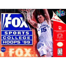 FOX Sports College Hoops '99 / 1999 N64 box art – retro game for Nintendo 64