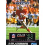 Sega Genesis Box Art Sports Talk Football '93 Starring Joe Montana