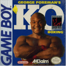 George Foreman's KO Boxing Game Boy box art – classic retro game for GameBoy