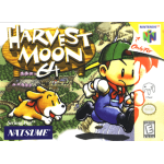Harvest Moon 64 N64 box art – retro game for Nintendo 64