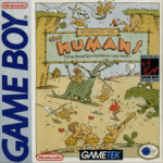 The Humans Game Boy box art – classic retro game for GameBoy