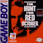 Hunt for Red October Game Boy box art – classic retro game for GameBoy