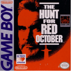 Hunt for Red October Game Boy box art – classic retro game for GameBoy