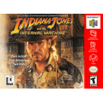 Indiana Jones and the Infernal Machine N64 box art – retro game for Nintendo 64