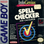 InfoGenius: Spell Checker and Calculator Game Boy box art – classic retro game for GameBoy