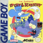 Itchy and Scratchy Miniature Golf Madness Game Boy box art – classic retro game for GameBoy
