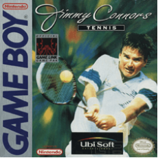 Jimmy Connors Tennis Game Boy box art – classic retro game for GameBoy