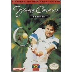Jimmy Connors Tennis NES box art – classic 8-bit game for Nintendo NES