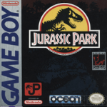 Jurassic Park Game Boy box art – classic retro game for GameBoy