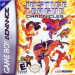 Justice League Chronicles art work – action game for Nintendo Game Boy Advance