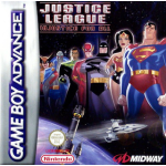Justice League Injustice for All art work – action game for Nintendo Game Boy Advance