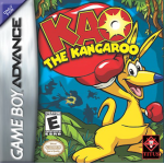 Kao the Kangaroo art work – action game for Nintendo Game Boy Advance