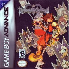 Kingdom Hearts Chain of Memories art work – action game for Nintendo Game Boy Advance