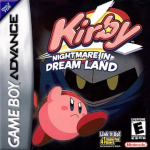 Kirby Nightmare in Dreamland art work – action game for Nintendo Game Boy Advance