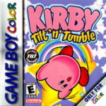 Kirby Tilt and Tumble Game Boy Color box art – old GBC game trade in