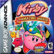 Kirby and the Amazing Mirror art work – action game for Nintendo Game Boy Advance