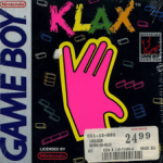 Klax Game Boy box art – classic retro game for GameBoy