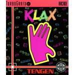 Klax TurboGrafx-16 game - retro game for console