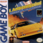 Lamborghini American Challenge Game Boy box art – classic retro game for GameBoy