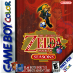 The Legend of Zelda Oracle of Seasons Game Boy Color box art – old GBC game trade in