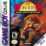 The Lion King Simbas Mighty Adventure Game Boy Color box art – old GBC game trade in