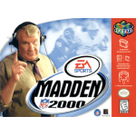 Madden 2000 N64 box art – retro game for Nintendo 64