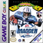 Madden 2001 Game Boy Color box art – old GBC game trade in