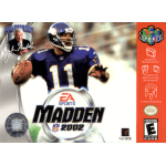 Madden 2002 N64 box art – retro game for Nintendo 64