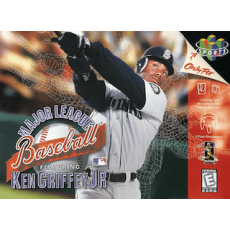 Major League Baseball Featuring Ken Griffey Jr / MLB N64 box art – retro game for Nintendo 64