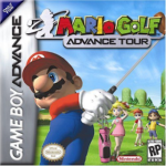 Mario Golf Advance Tour art work – platformer for Nintendo Game Boy Advance