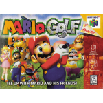 Mario Golf N64 box art – platformer for Nintendo 64