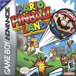 Mario Pinball Land art work – platformer for Nintendo Game Boy Advance