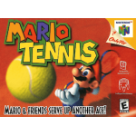 Mario Tennis N64 box art – platformer for Nintendo 64