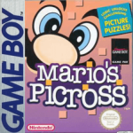 Mario's Picross Game Boy box art – classic retro game for GameBoy