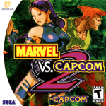 Marvel vs Capcom 2 art work for the sega DreamCast
