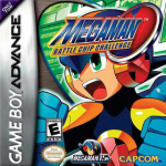 Mega Man Battle Chip Challenge art work – action platformer for Nintendo Game Boy Advance