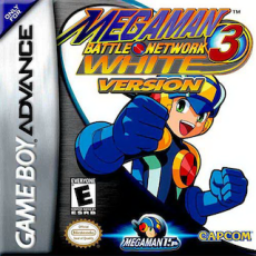 Mega Man Battle Network 3 White art work – action platformer for Nintendo Game Boy Advance