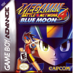 Mega Man Battle Network 4 Blue Moon art work – action platformer for Nintendo Game Boy Advance