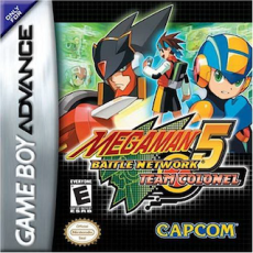 Mega Man Battle Network 5 Team Colonel art work – action platformer for Nintendo Game Boy Advance