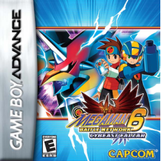 Mega Man Battle Network 6 Cybeast Falzar art work – action platformer for Nintendo Game Boy Advance