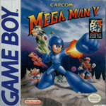 Mega Man 5 Game Boy box art – classic retro game for GameBoy