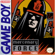 Mercenary Force Game Boy box art – classic retro game for GameBoy