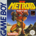 Metroid 2 Return of Samus Game Boy box art – classic retro game for GameBoy