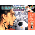 Mia Hamm Soccer 64 N64 box art – retro game for Nintendo 64