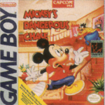 Mickey's Dangerous Chase Game Boy box art – classic retro game for GameBoy