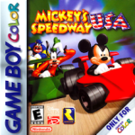 Mickey's Speedway USA Game Boy Color box art – old GBC game trade in