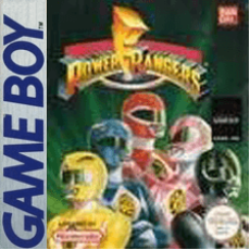 Mighty Morphin Power Rangers Game Boy box art – classic retro game for GameBoy