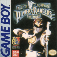 Mighty Morphin Power Rangers: The Movie Game Boy box art – classic retro game for GameBoy