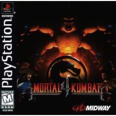 Mortal Kombat 4 - [Black Label] art work – video game for PS1