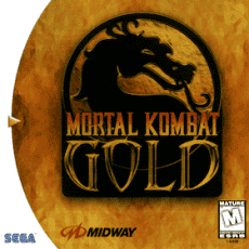 Mortal Kombat Gold art work for the sega DreamCast